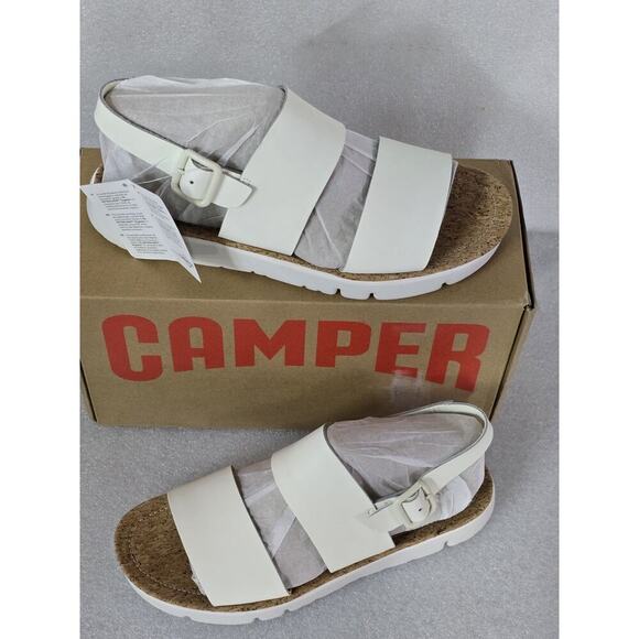CAMPER Women's NEW Oruga Slingback Strap Sandals Open Toe Leather Summer Shoes 9 - Picture 2 of 5